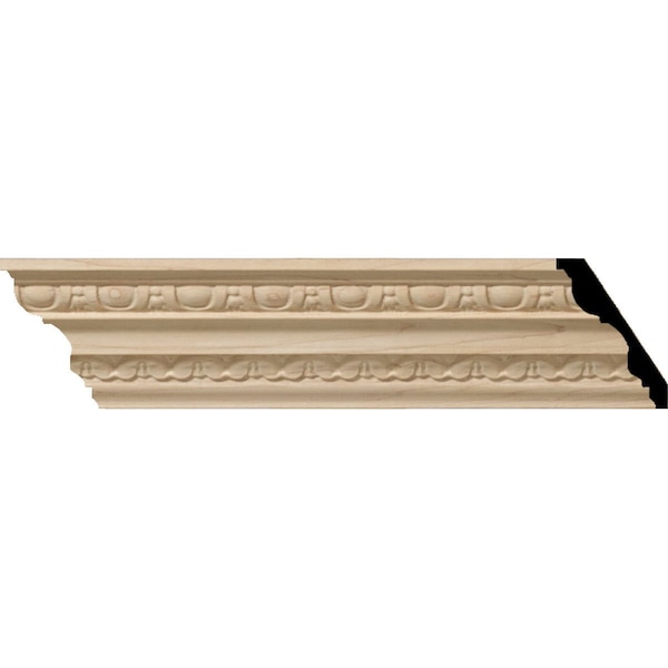 Ekena Millwork SAMPLE - 4"H x 2 7/8"P x 5"F x 12"L Bedford Carved Wood Crown Moulding, Maple SAMPLE-MLD04X02X05BEMA - main